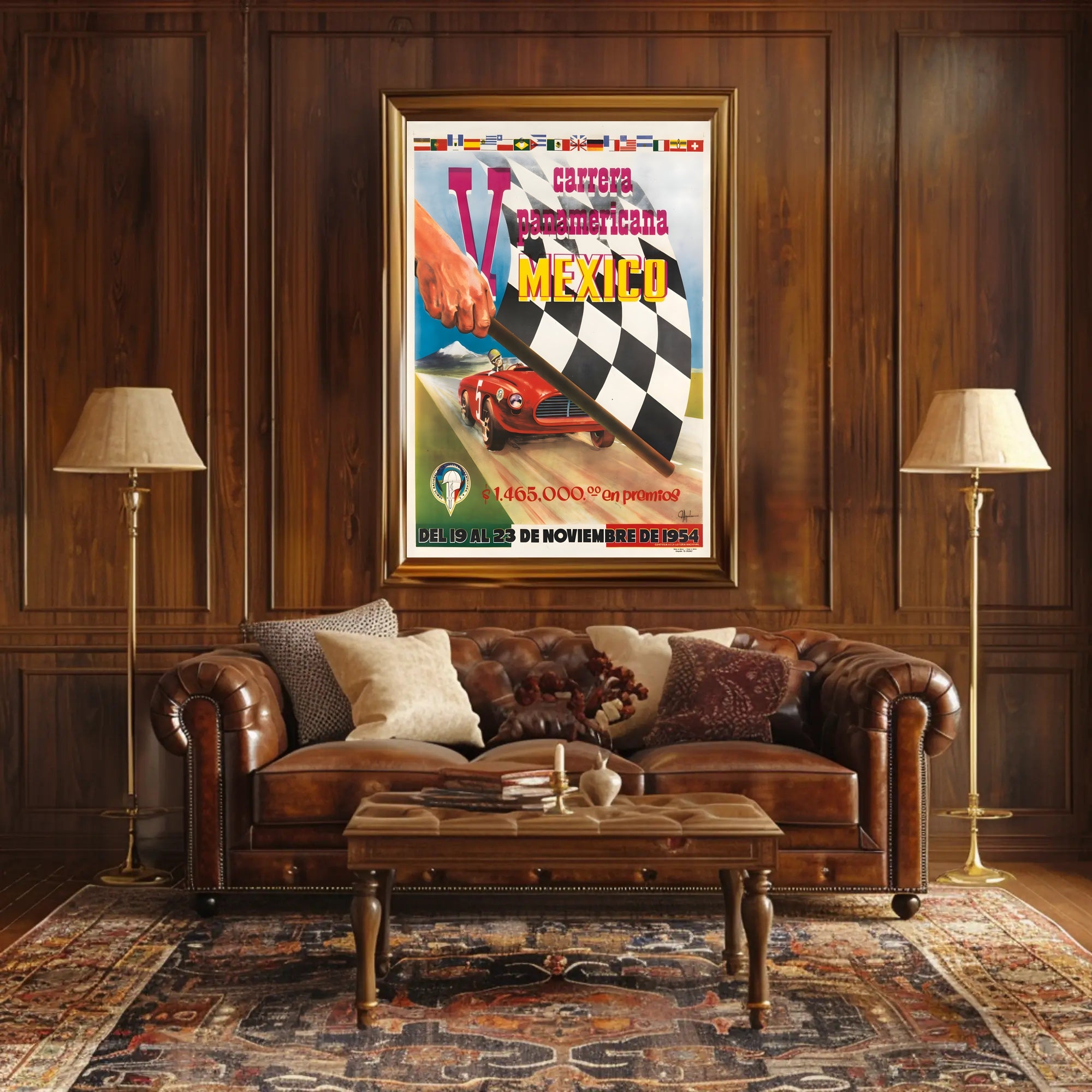 V Carrera Panamericana 1954 Poster