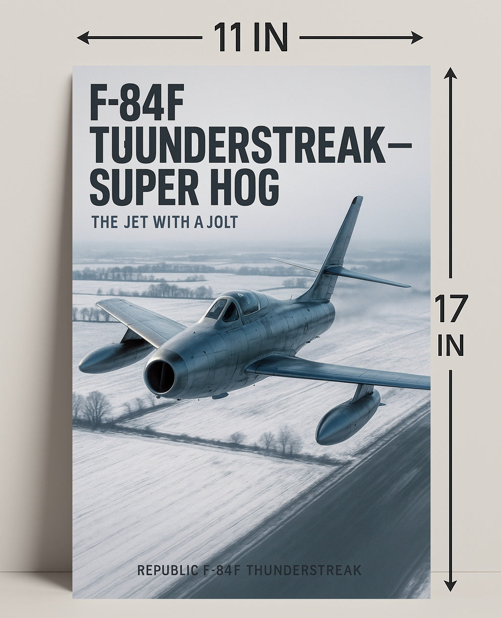 F-84F Thunderstreak The Jet with a Jolt Poster PosterGoat