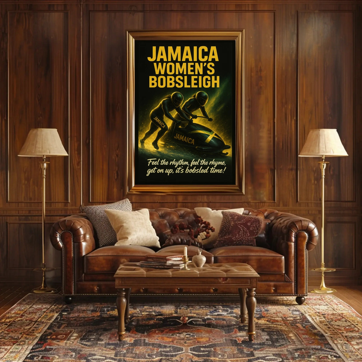 Jamaica Womens Bobsleigh Poster
