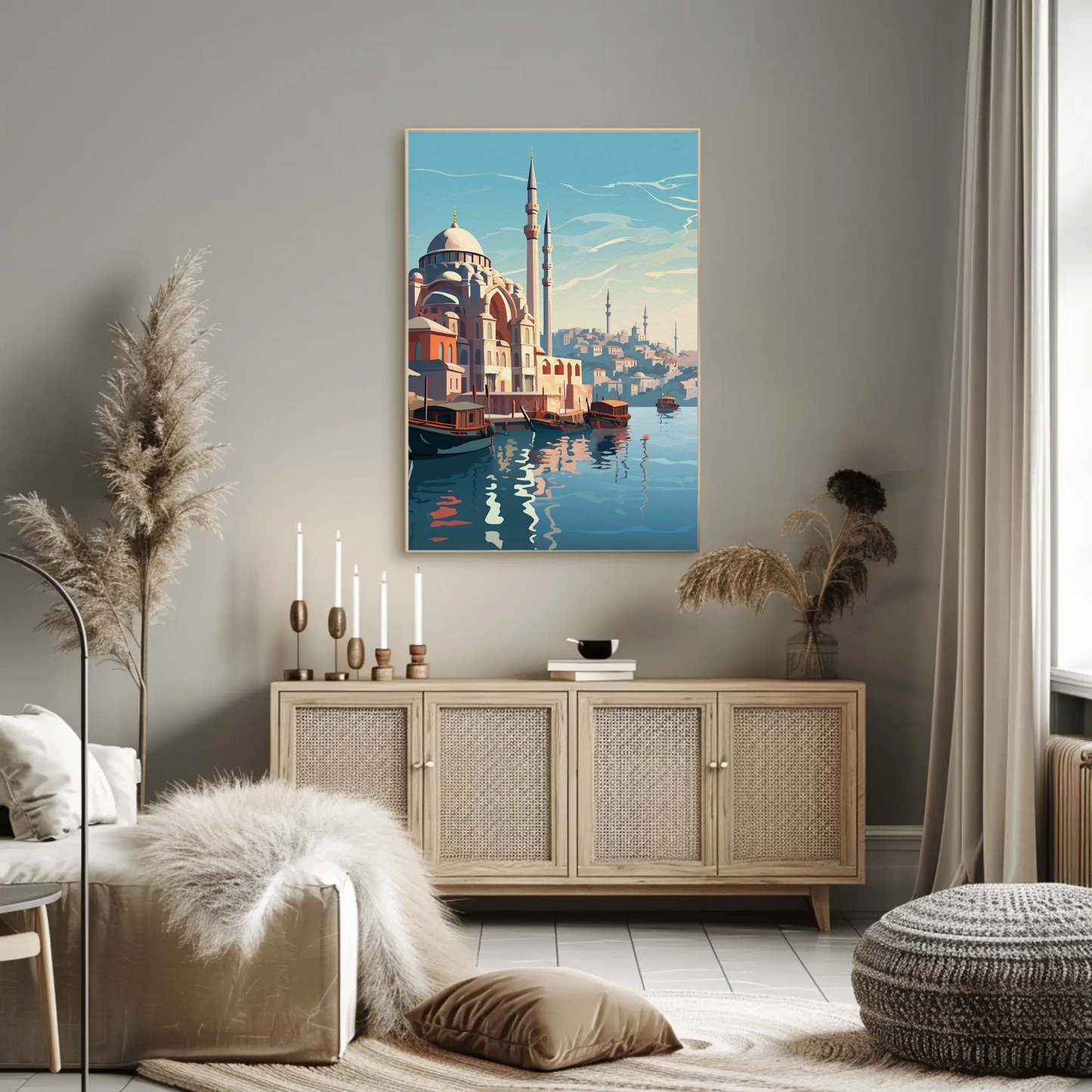 Istanbul Vintage Travel Poster