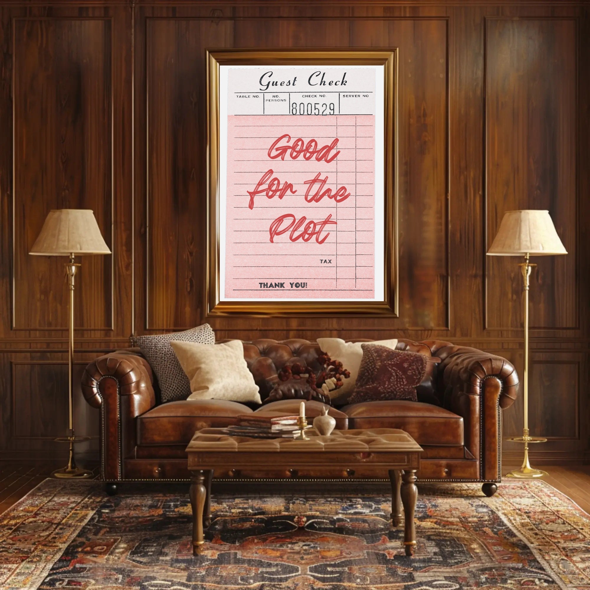 Good for the Plot Vintage Dining Artistic Poster PosterGoat