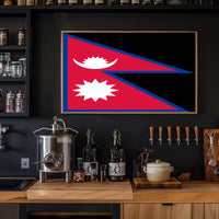 Nepal Flag Poster