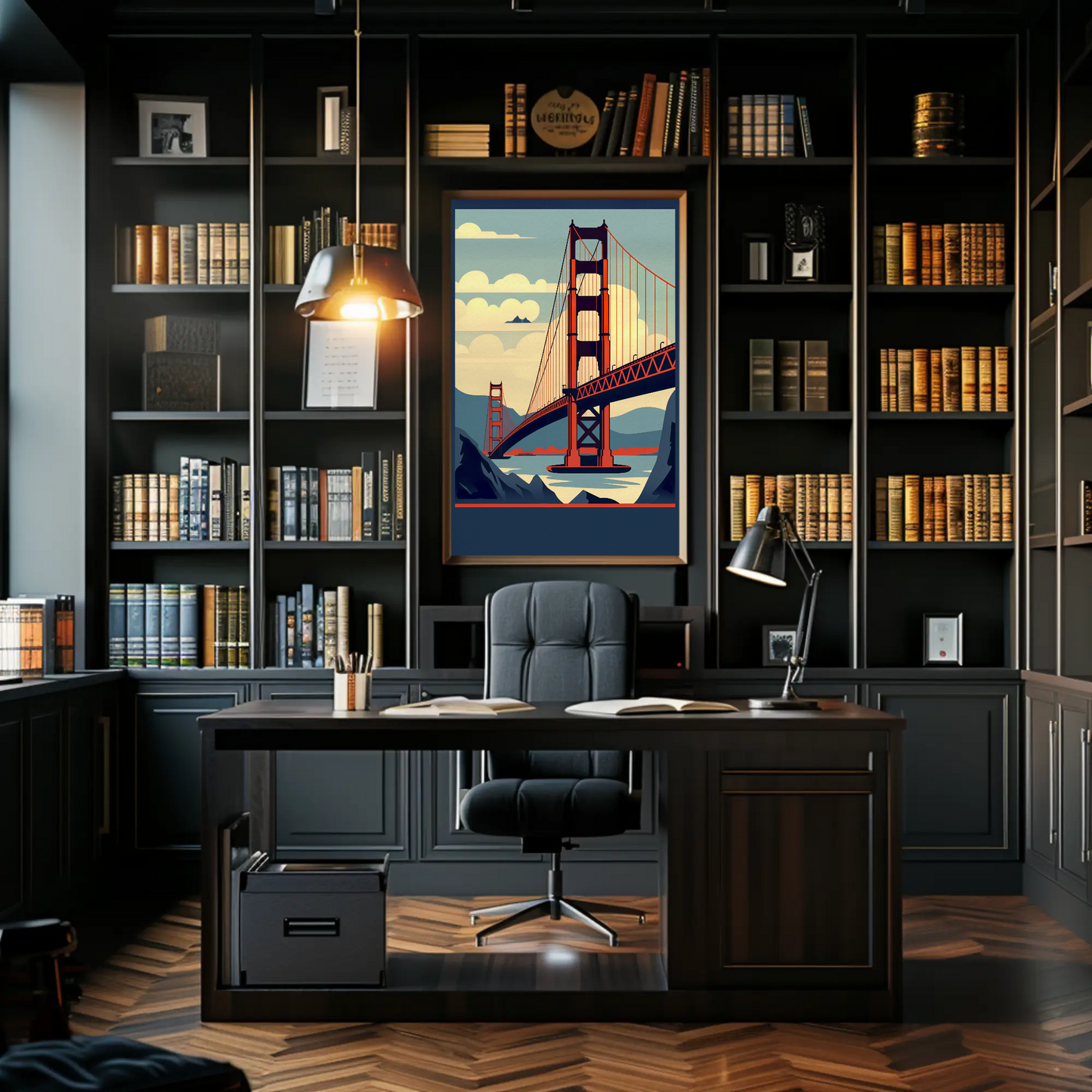 Golden Gate Bridge San Francisco Iconic View Travel Poster