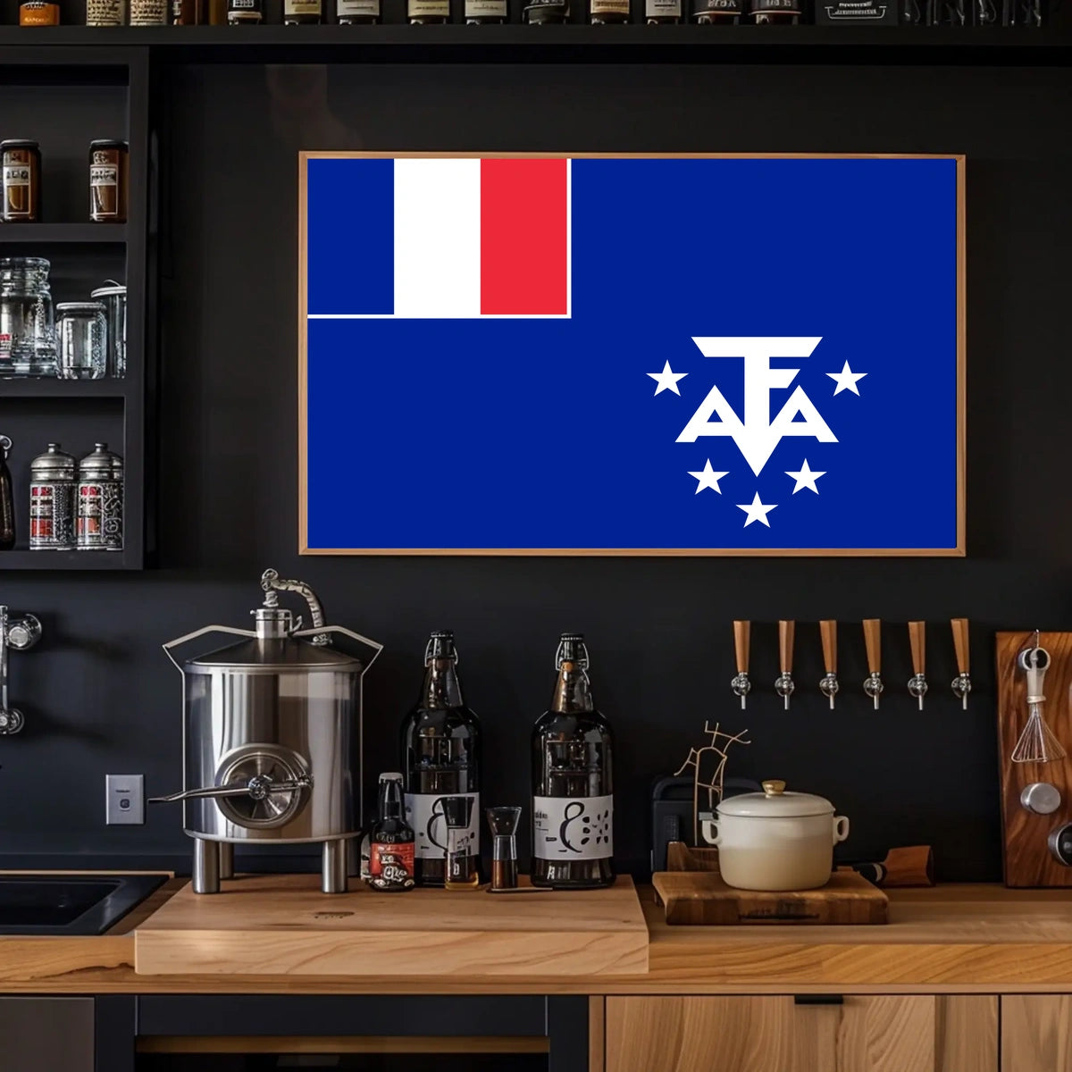 French Southern Territories Flag Poster