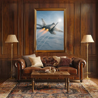 Lockheed Martin F-22 Raptor Military Jet Fighter Poster