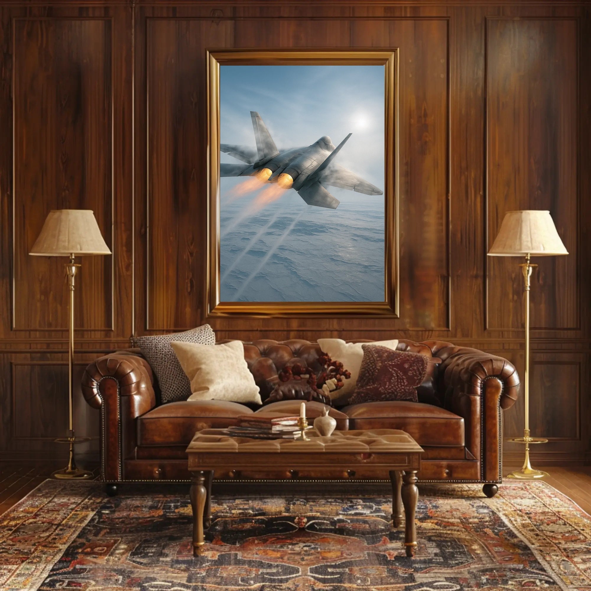 Lockheed Martin F-22 Raptor Military Jet Fighter Poster
