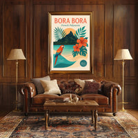 Bora Bora Tropical Escape Travel Poster PosterGoat