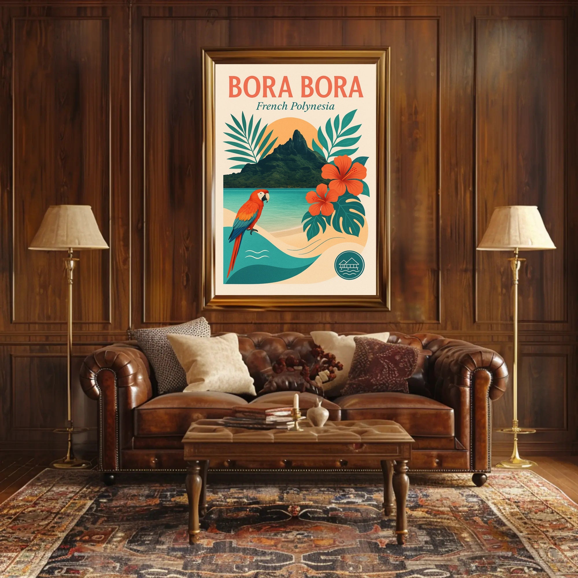 Bora Bora Tropical Escape Travel Poster PosterGoat