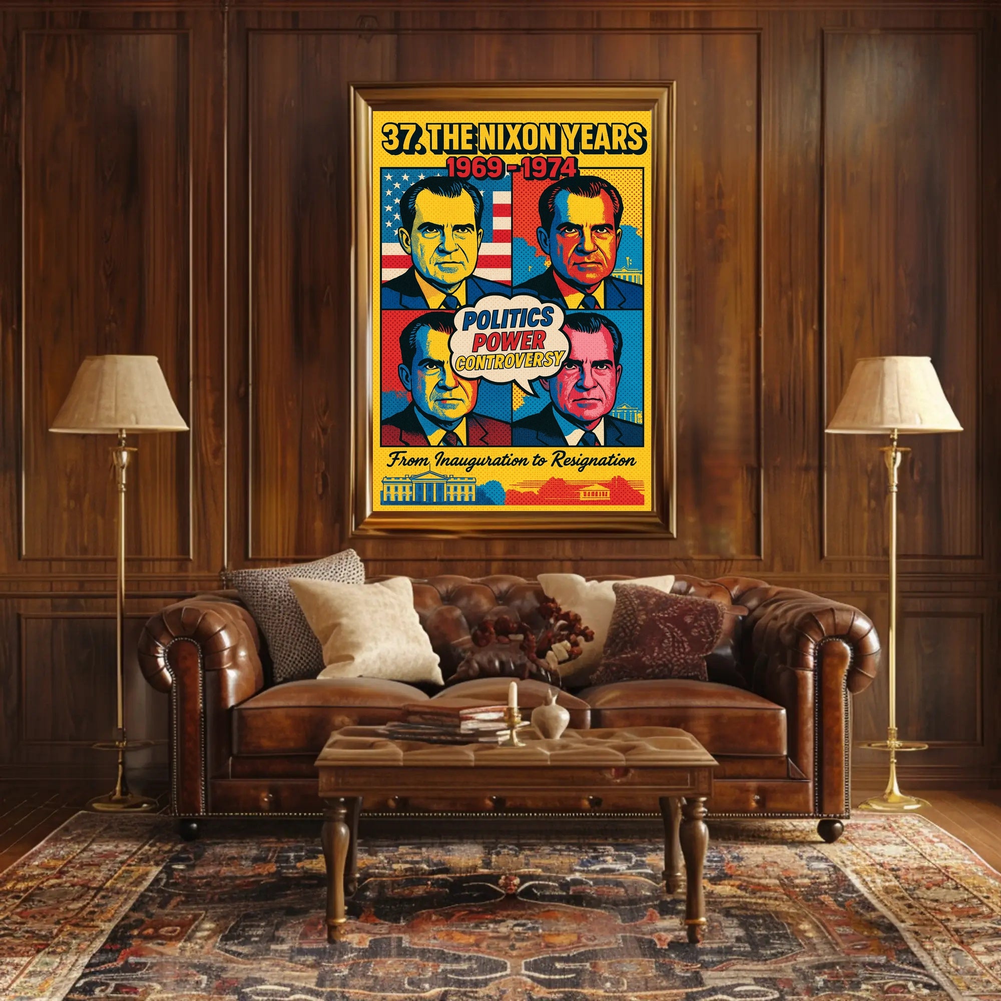 Richard Nixon 37th President Poster PosterGoat