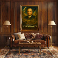 Herbert Hoover History Buff Neoclassical Realism Poster