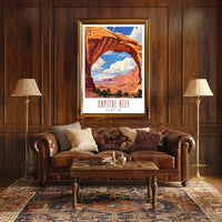 Capitol Reef National Park Vintage Poster