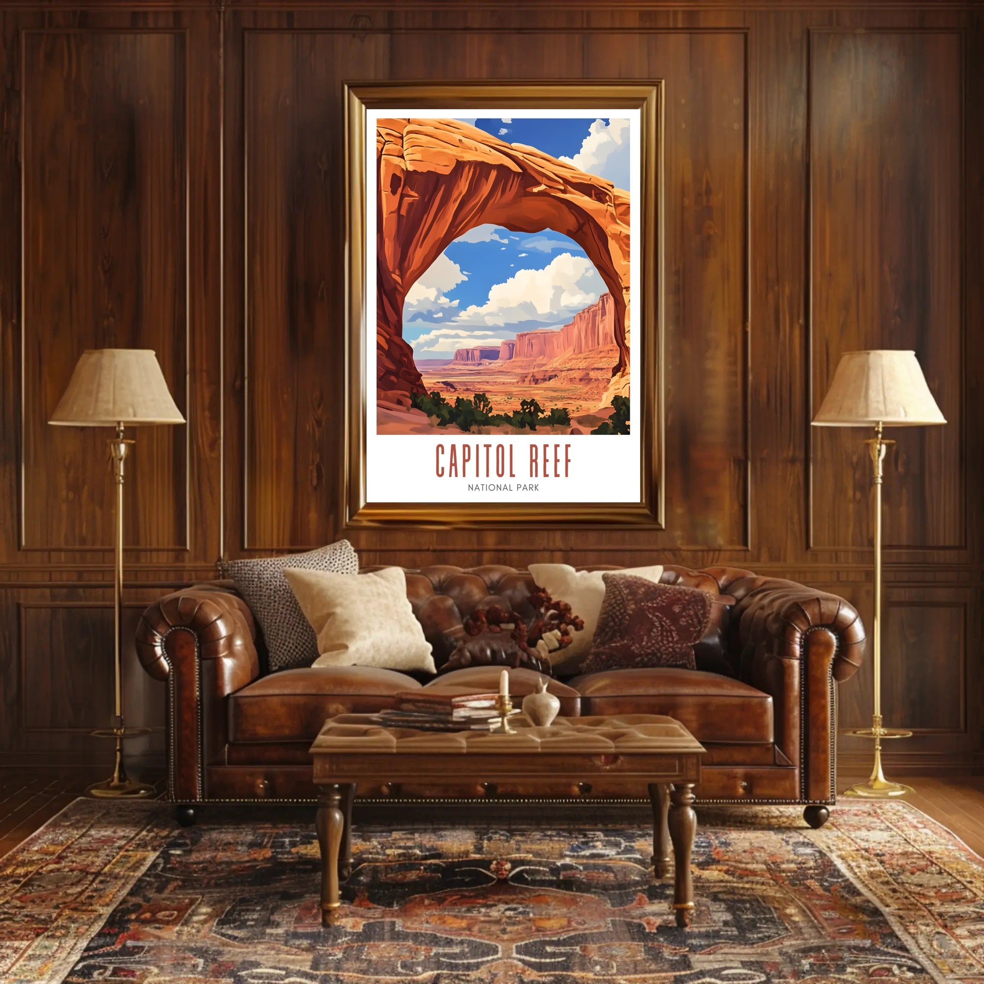 Capitol Reef National Park Vintage Poster