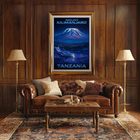 Mount Kilimanjaro Travel Surrealism Poster