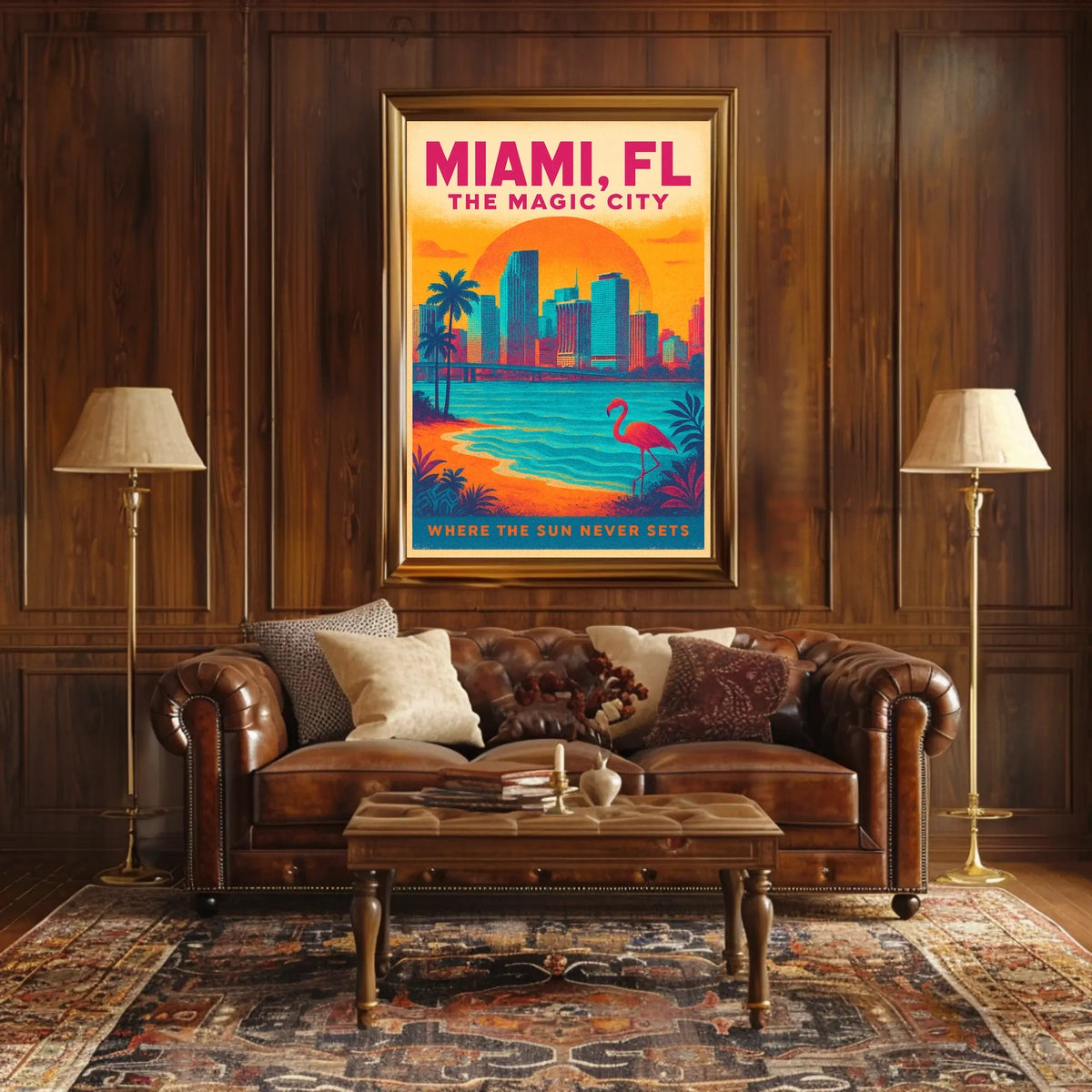 Miami, FL The Magic City Poster