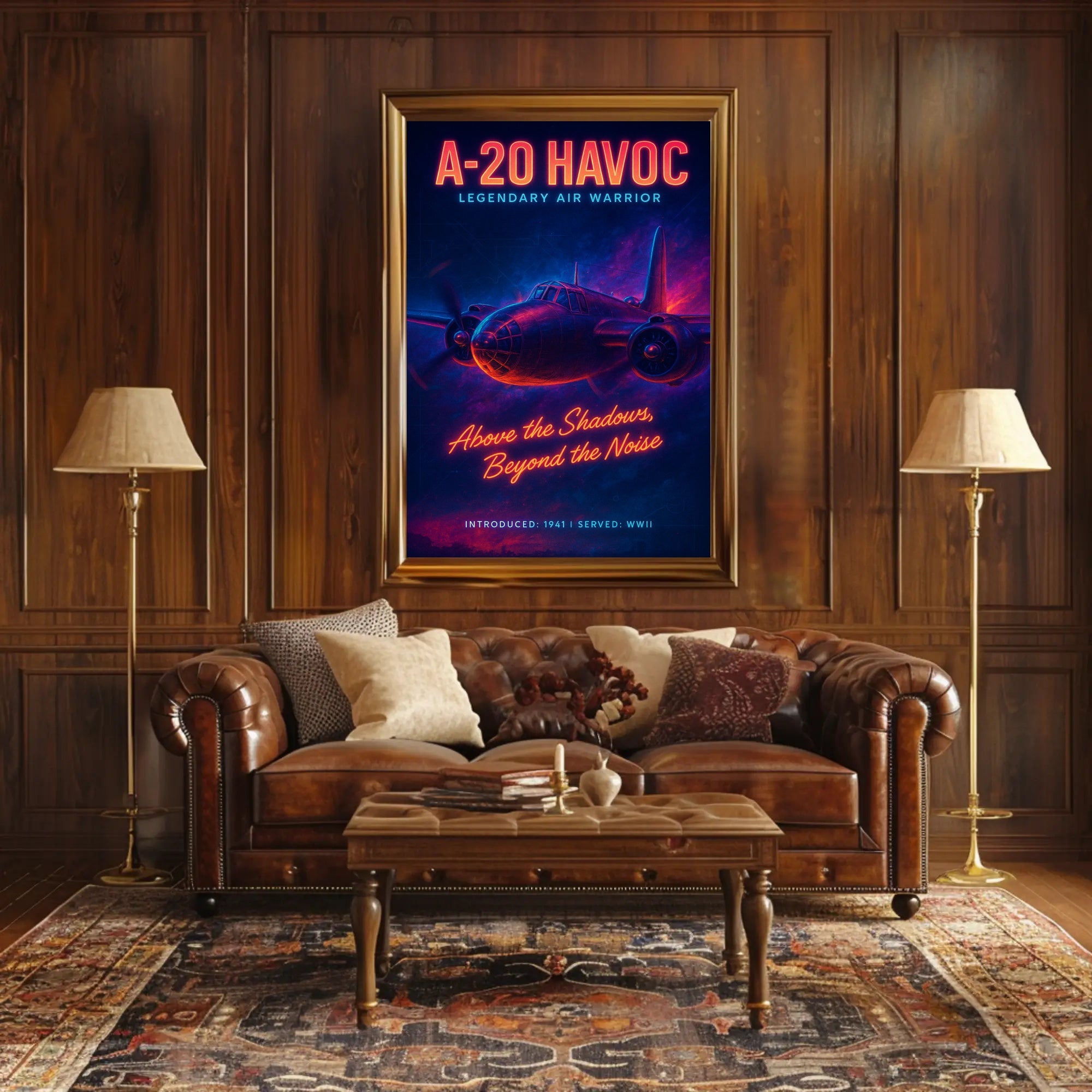 A-20 Havoc WWII Poster: Vintage Aircraft Art Collection