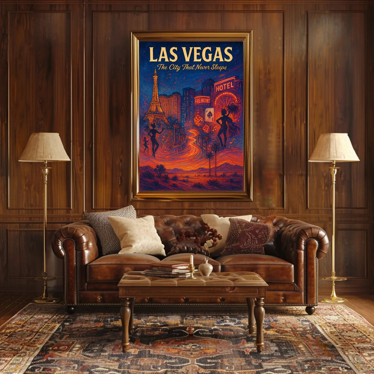 Las Vegas The City That Never Sleeps Poster