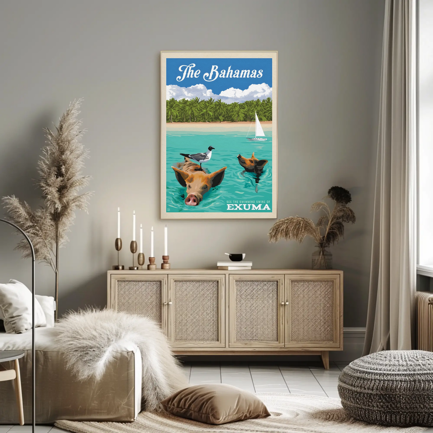 Vintage Poster The Bahamas Exuma