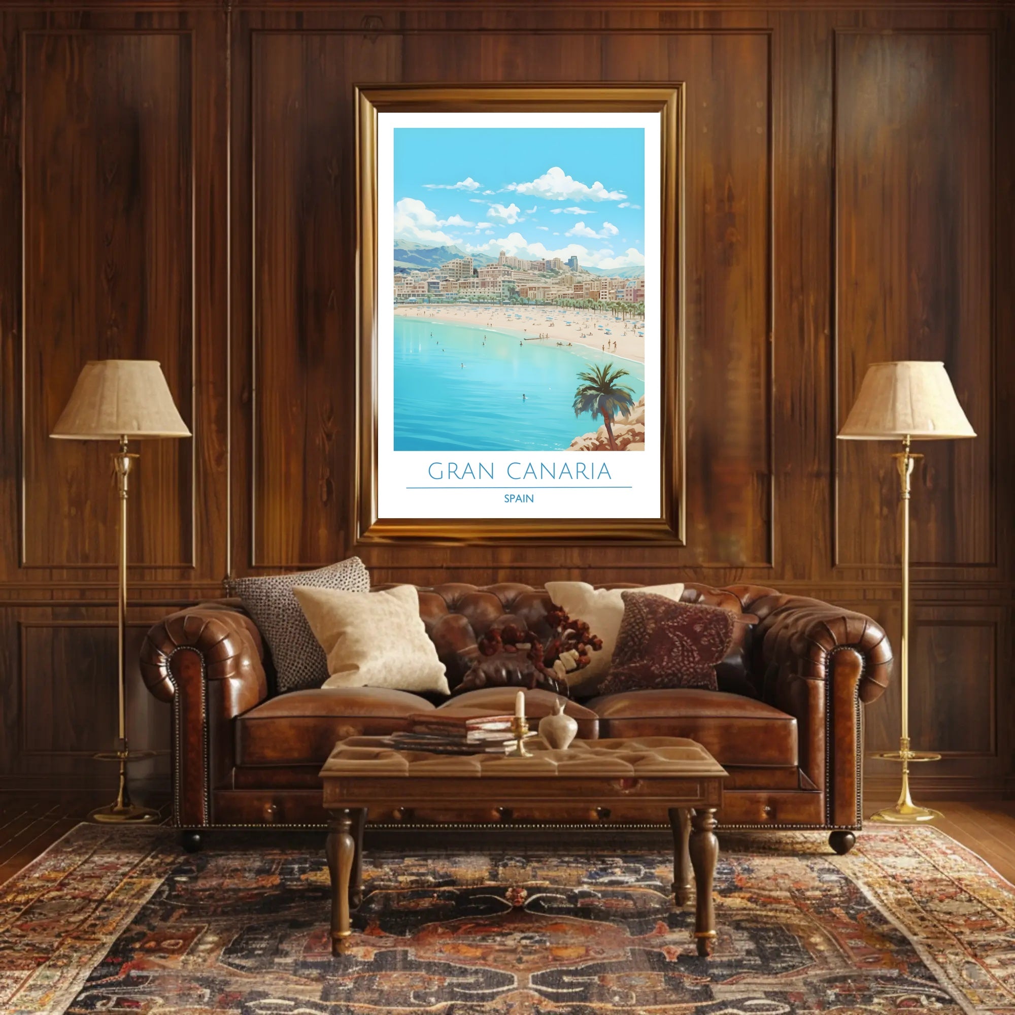 Gran Canaria Beach Scene Poster
