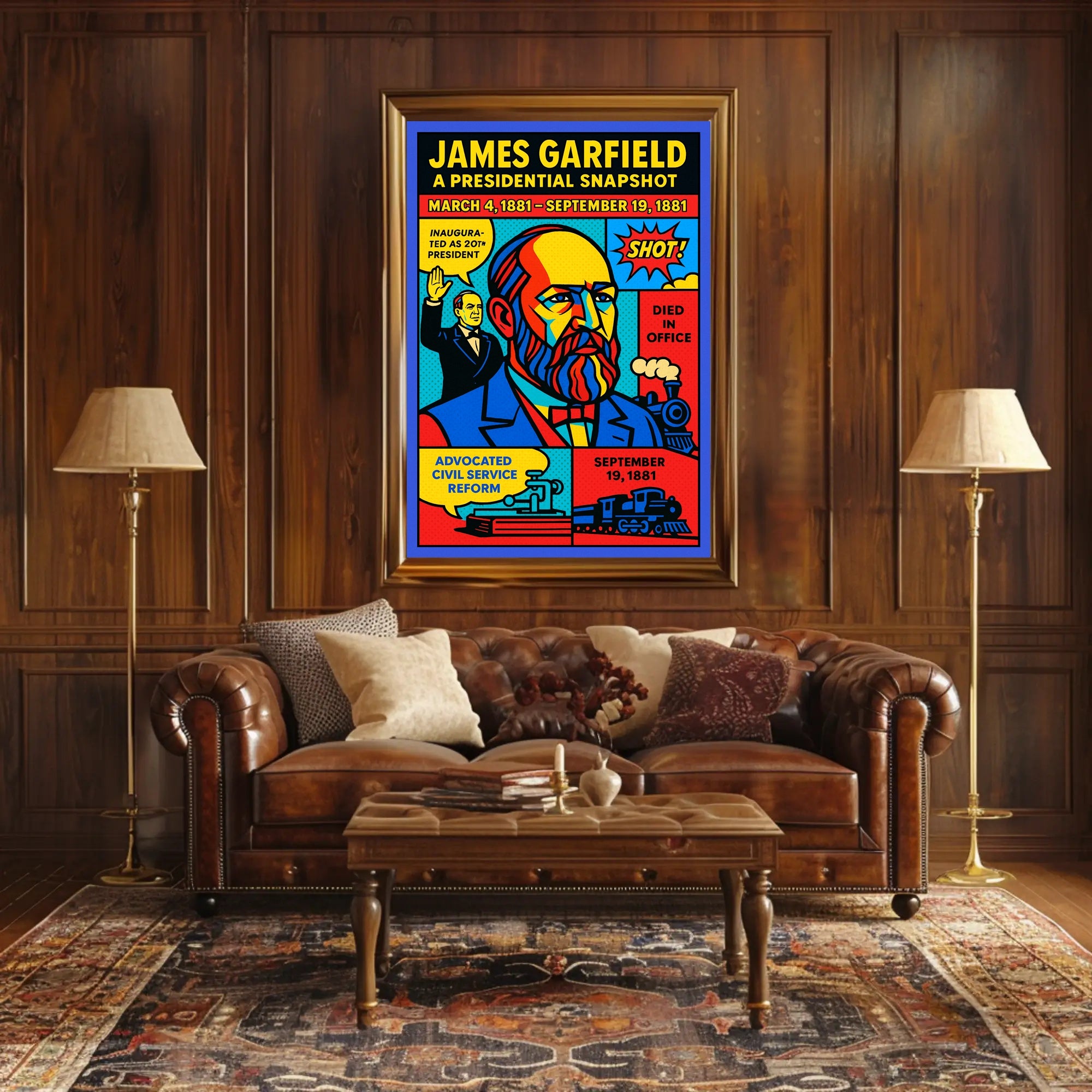 James Garfield 20th President Poster PosterGoat