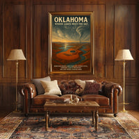 Oklahoma Where Lakes Meet The Sky Poster