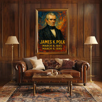 James K. Polk Presidential Term Poster