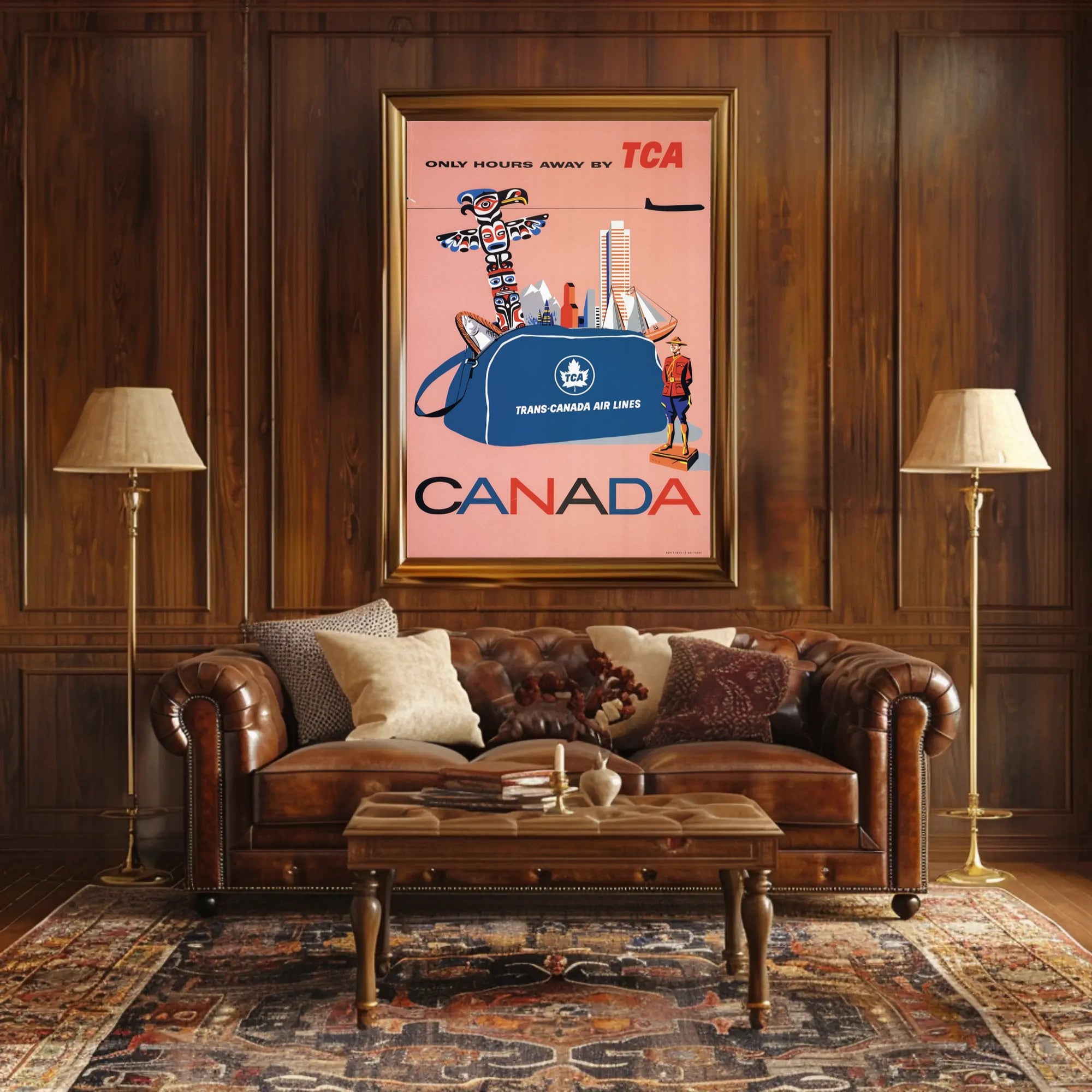 Vintage Trans-Canada Air Lines Travel Poster PosterGoat