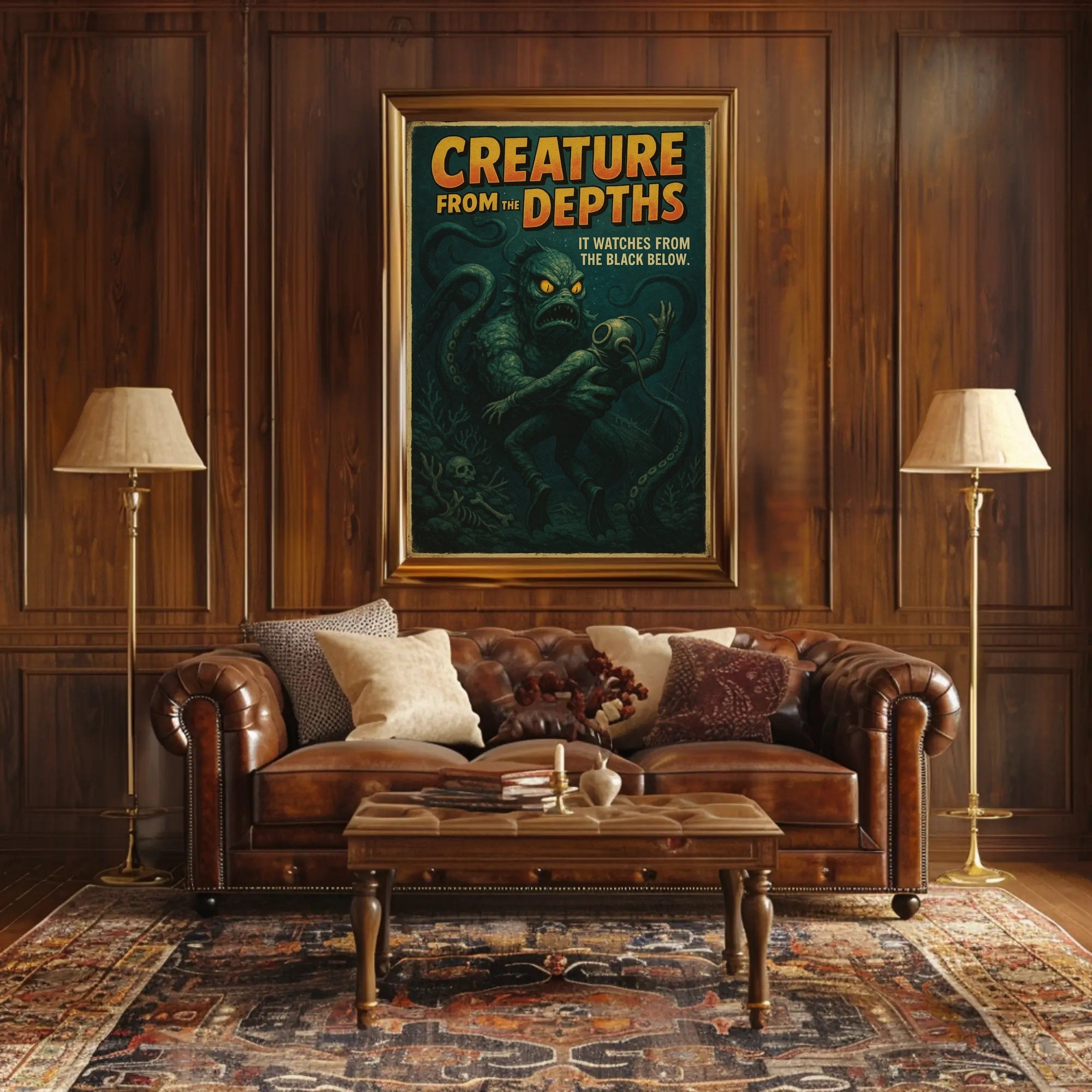 Creature from the Depths Fantasy or Mythology Poster