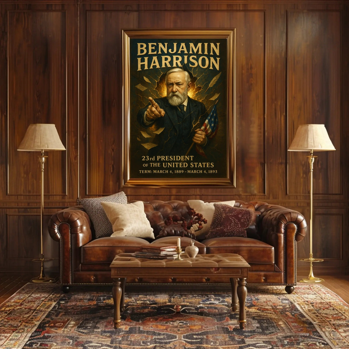 Benjamin Harrison 23rd President Poster