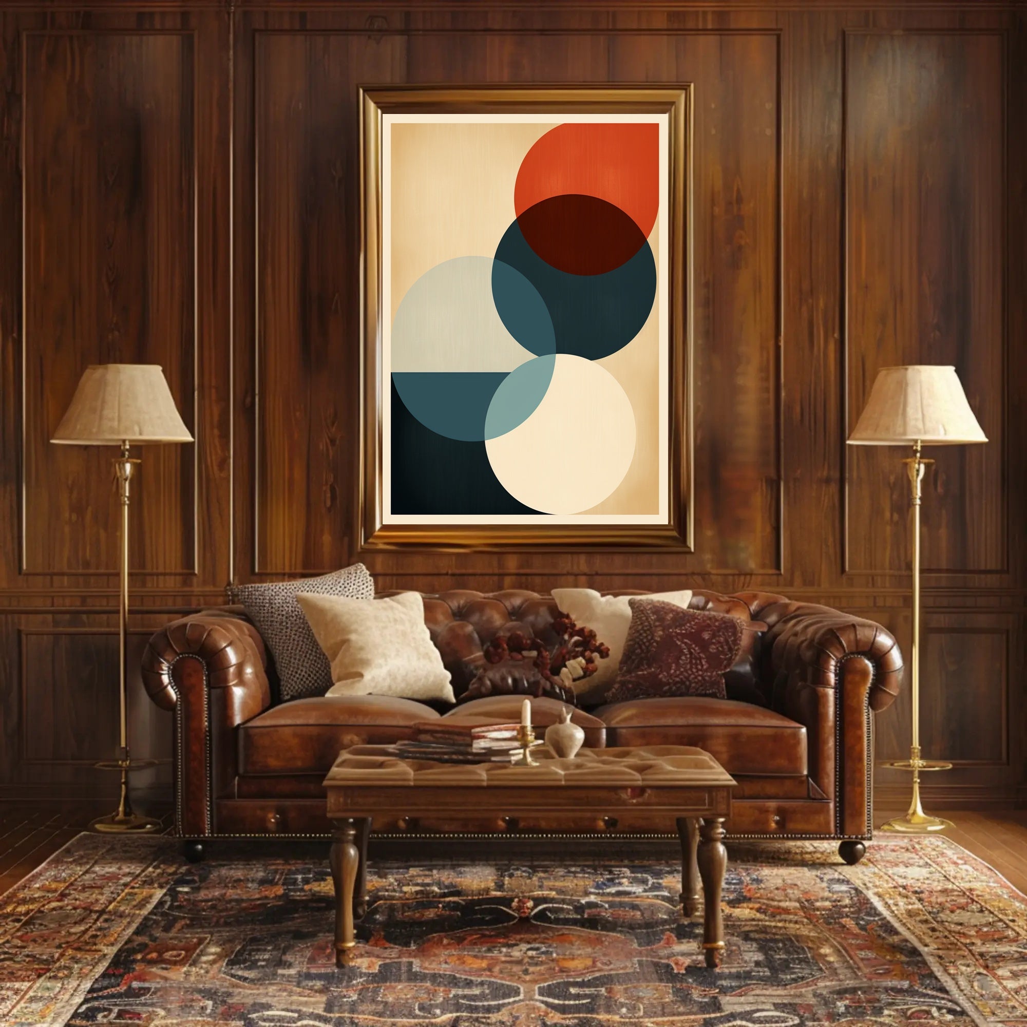 Abstract Geometric Harmony Abstract Poster