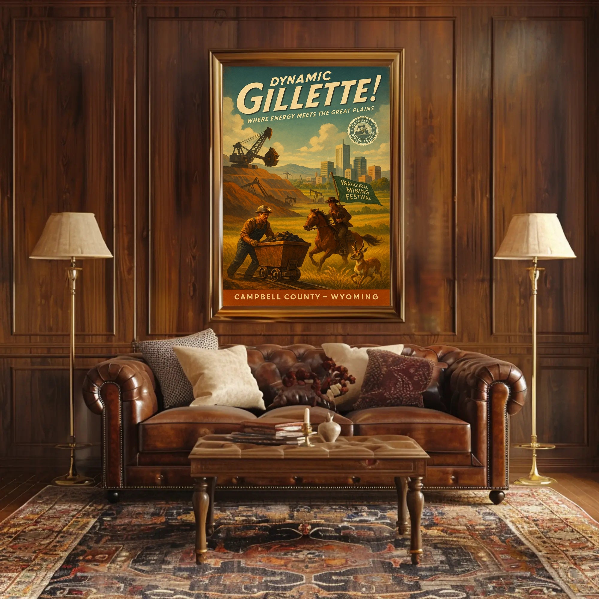 Dynamic Gillette Mining Festival Poster
