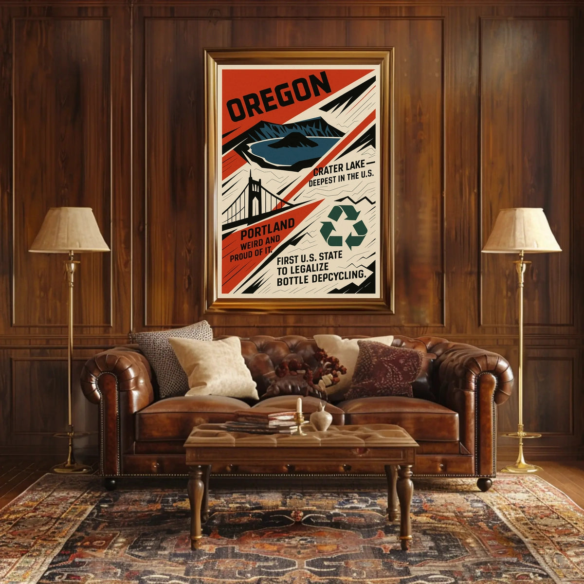 Oregon Highlights And Achievements Poster