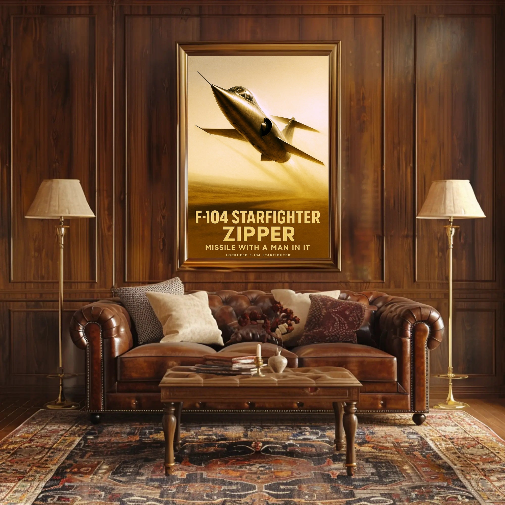 F-104 Starfighter Zipper Poster PosterGoat