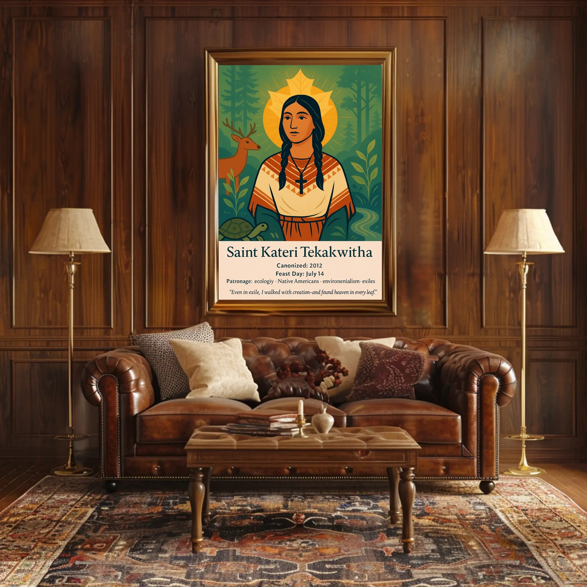 Saint Kateri Tekakwitha Poster PosterGoat