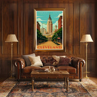 Discover Cleveland's Architectural Charm Poster