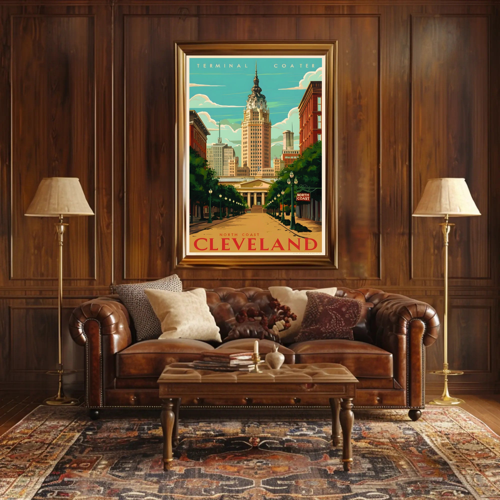 Discover Cleveland's Architectural Charm Poster