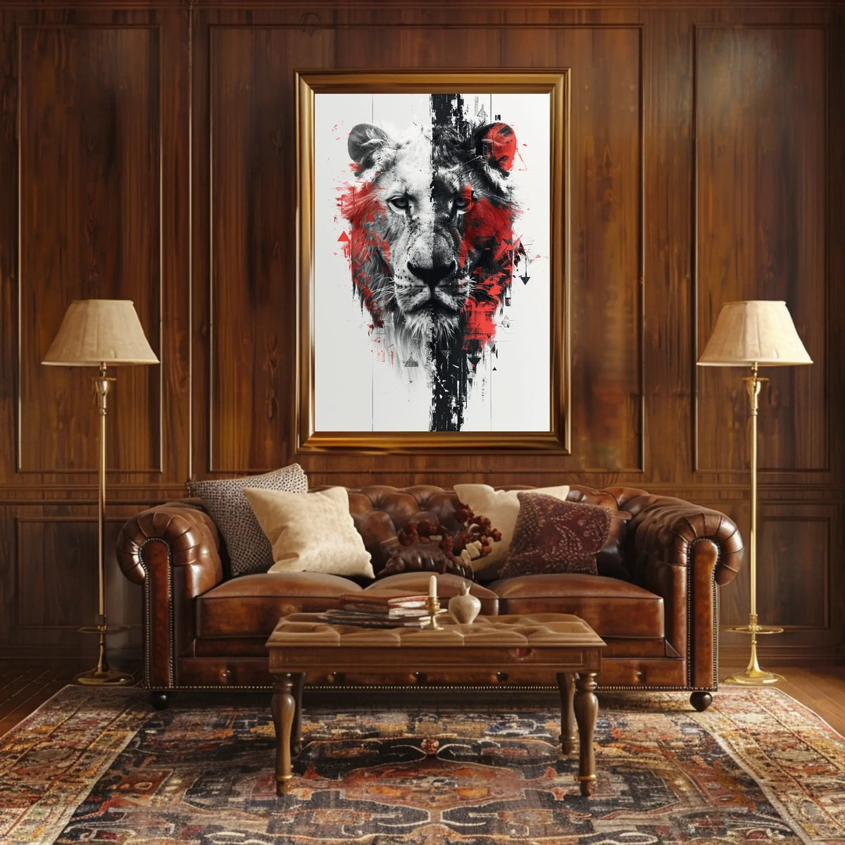 The Duality Of The Lion Poster