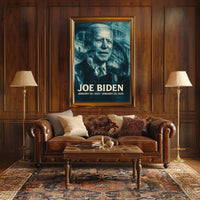 Joe Biden 46th President of the United States Double Exposure Poster