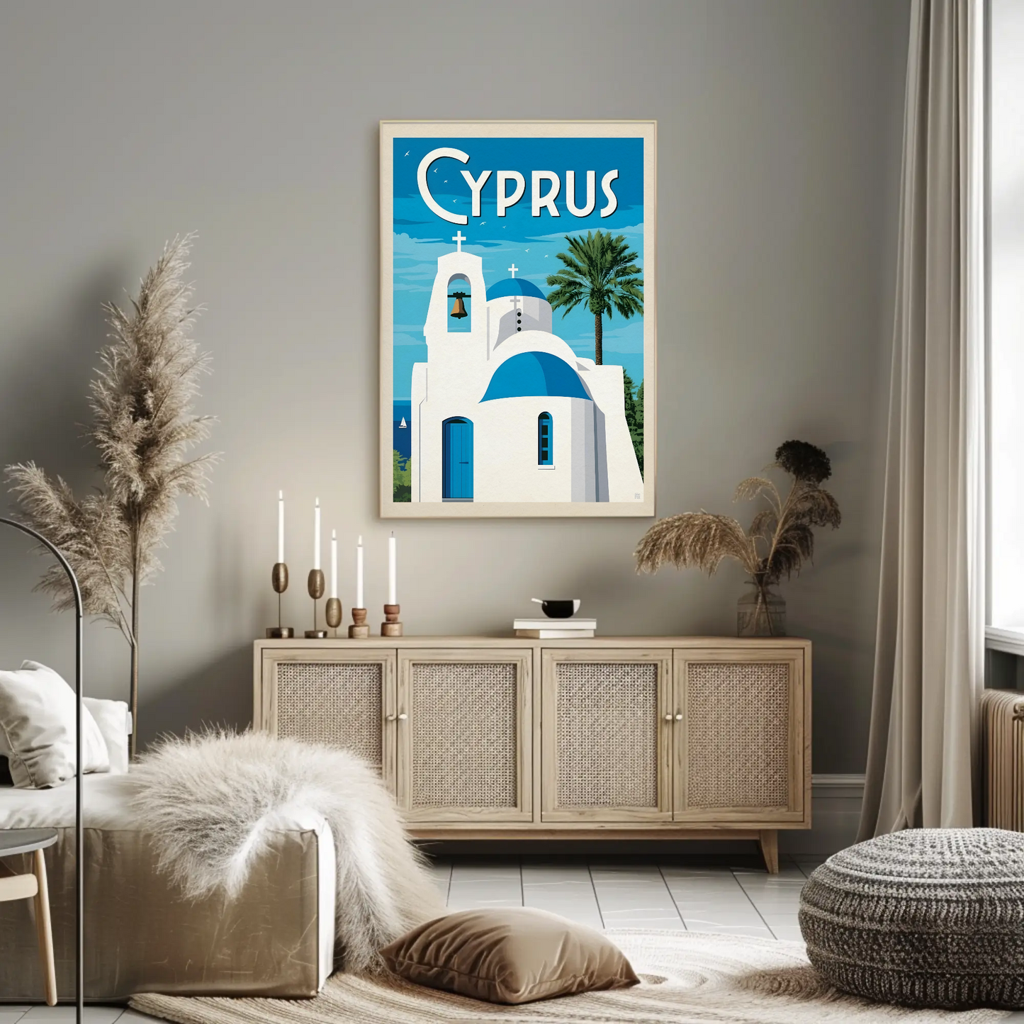 Cyprus Vintage Poster