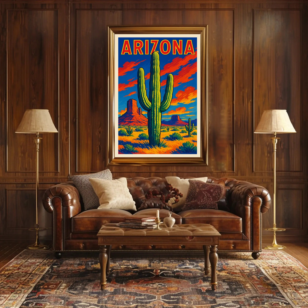 Arizona Desert Landscape Poster