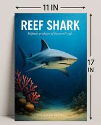 Reef Shark Majestic Predator Poster PosterGoat