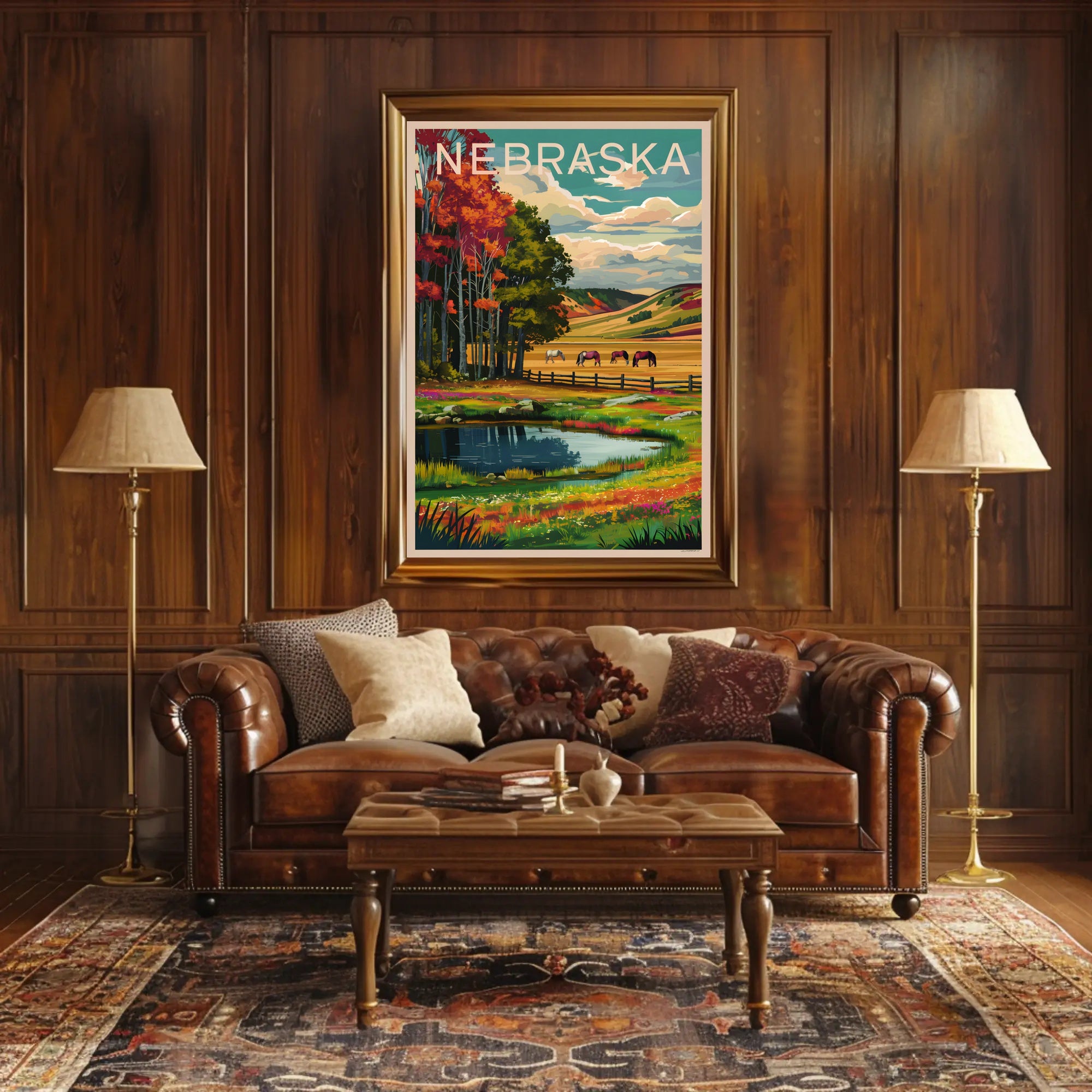 Nebraska Landscape Poster