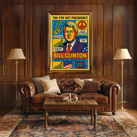 Bill Clinton The Pop Art Presidency Poster