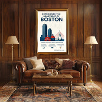 Experience the Heartbeat of Boston Poster PosterGoat