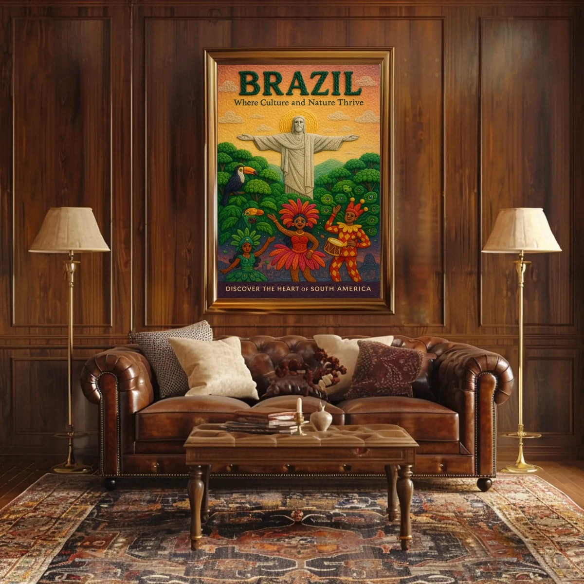 Discover the Heart of South America Poster