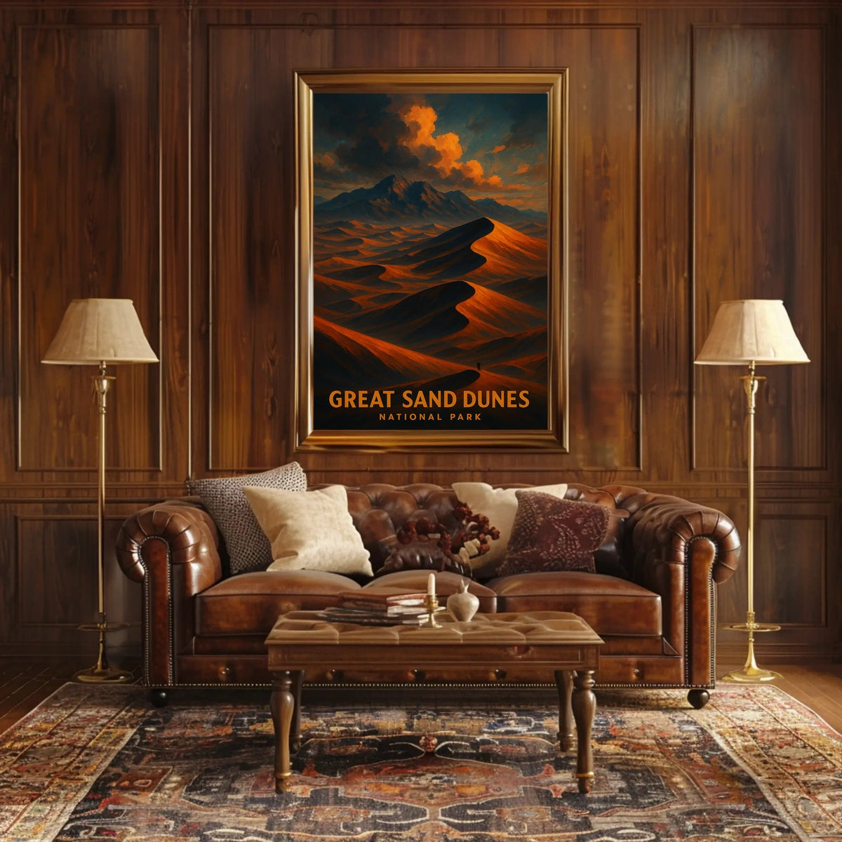 Great Sand Dunes National Park Vintage Home Decor Poster