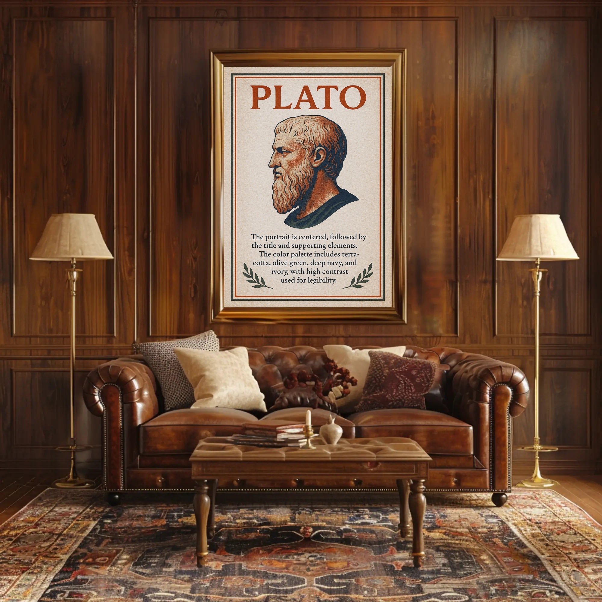Plato Philosophical Icon Poster PosterGoat