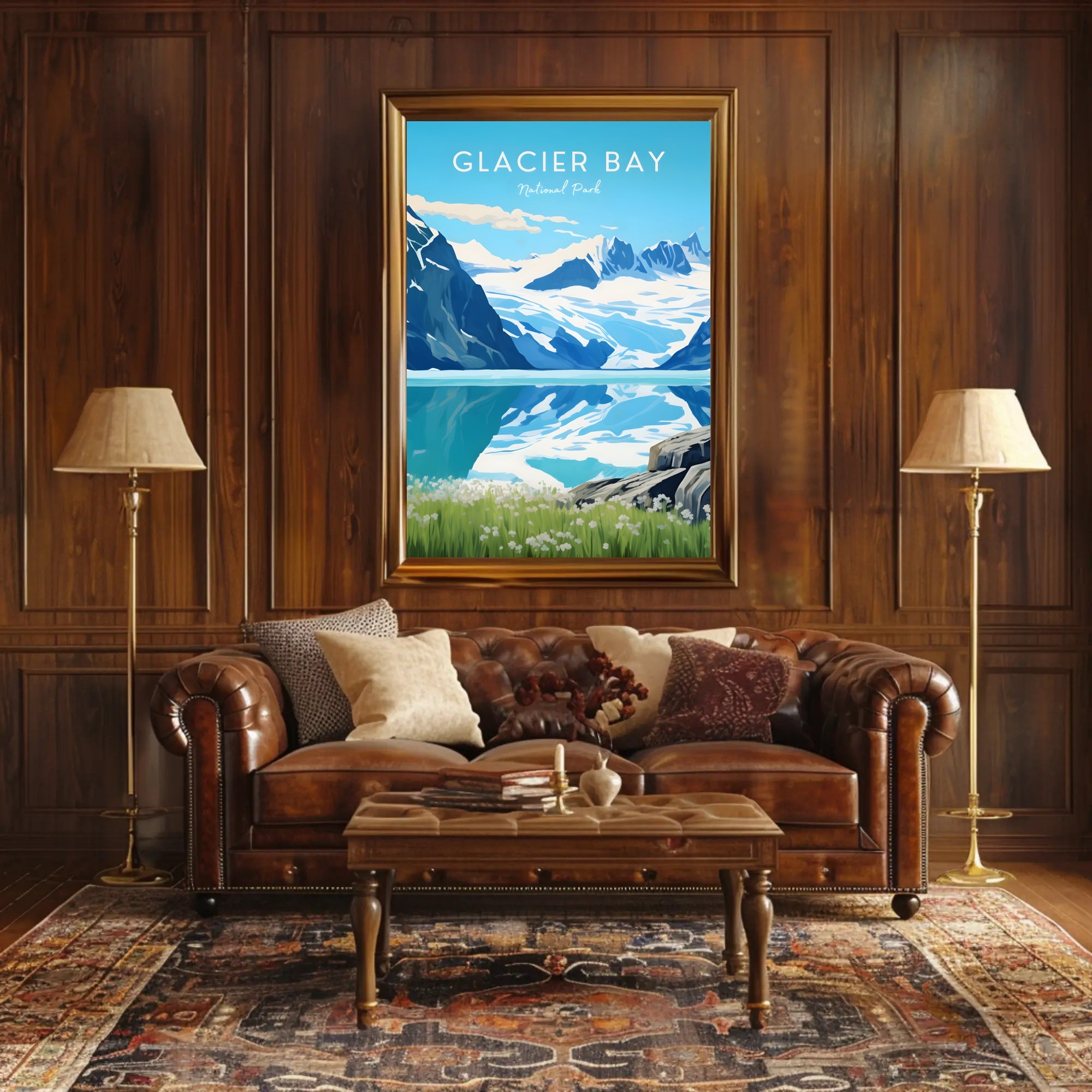 Glacial Serenity: Glacier Bay National Park Poster