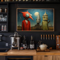 Surreal Extraterrestrial Art: Fantasy or Mythology Poster