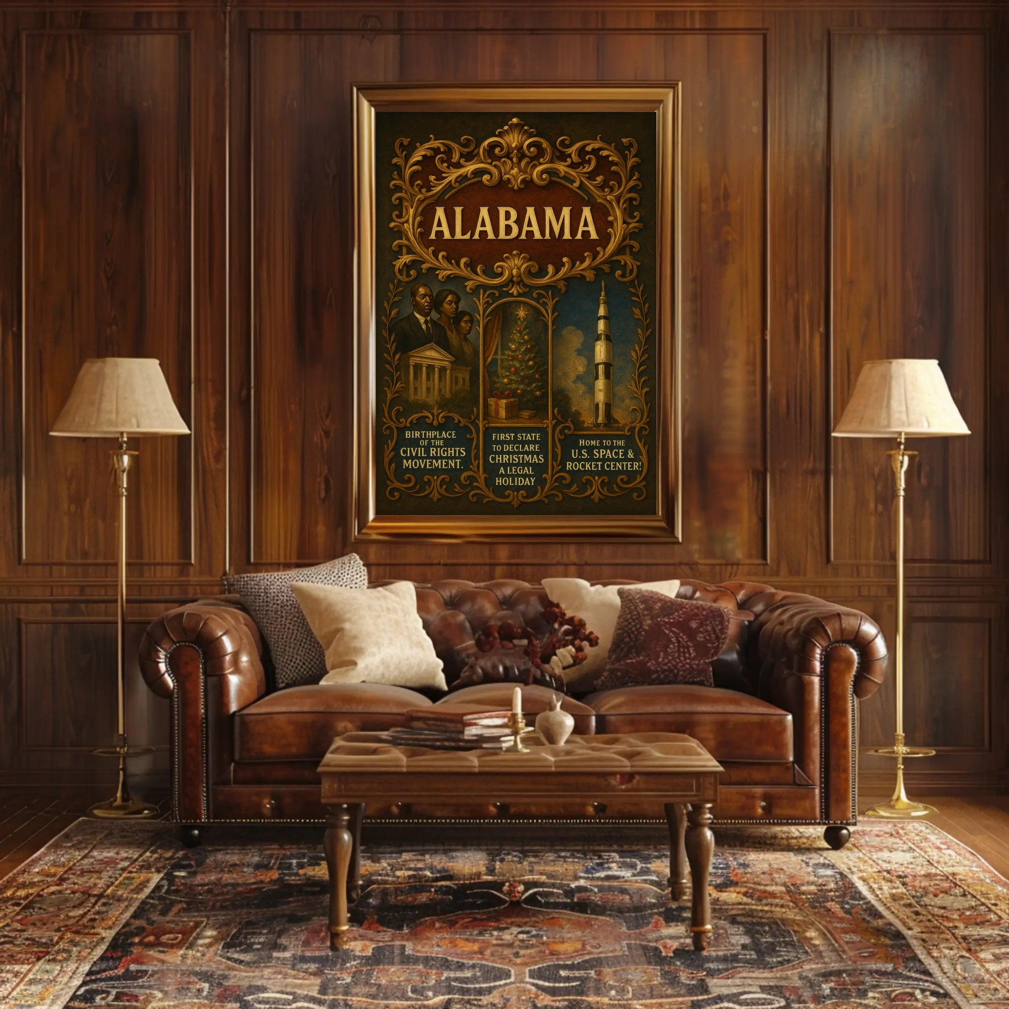 Alabama A Historical and Cultural Tribute Poster