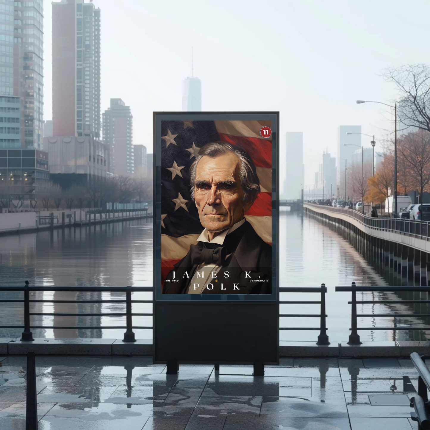 James Polk 11th President Of The United States Portrait